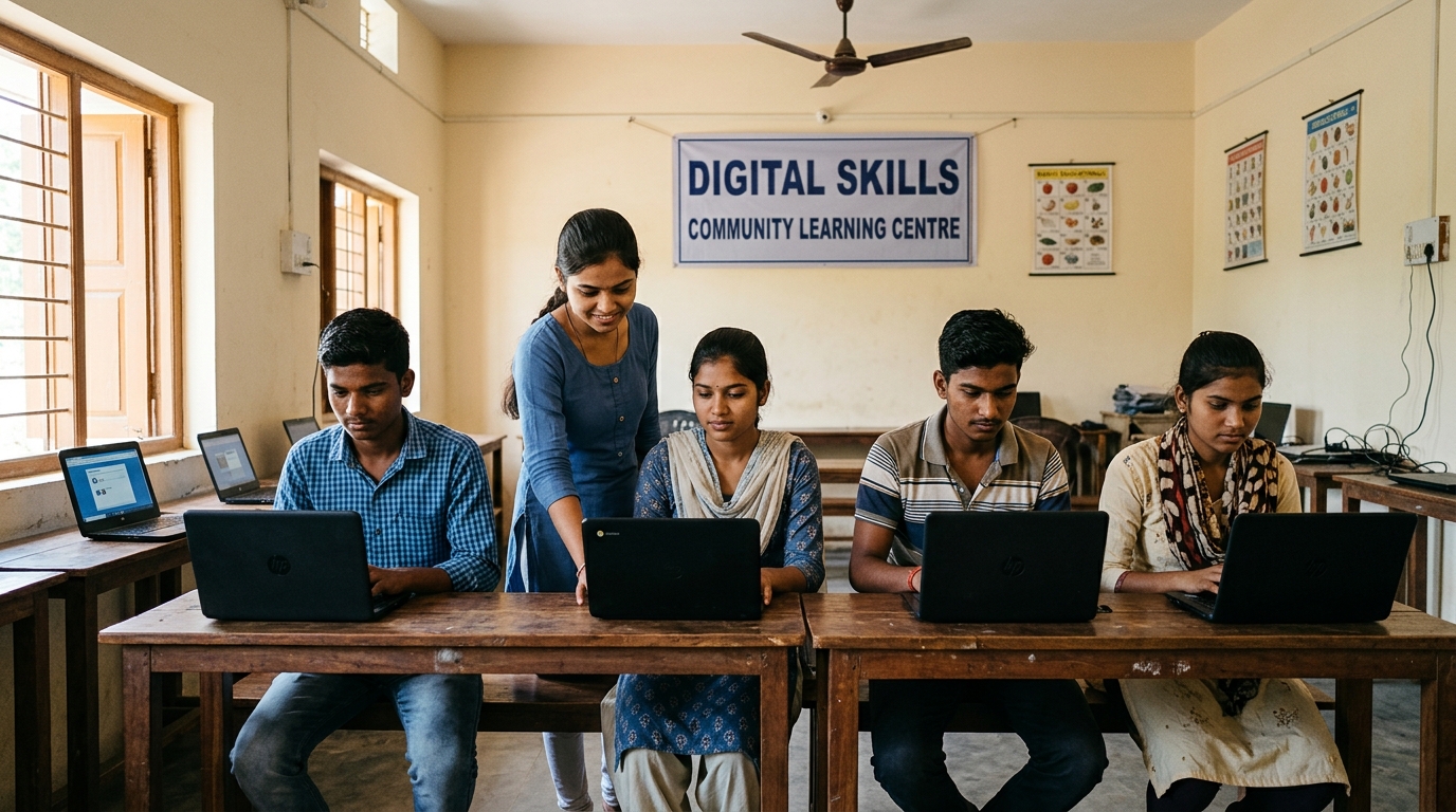 Ambedkar Digital Learning & Skill-to-Job Centre — 12-Month Pilot